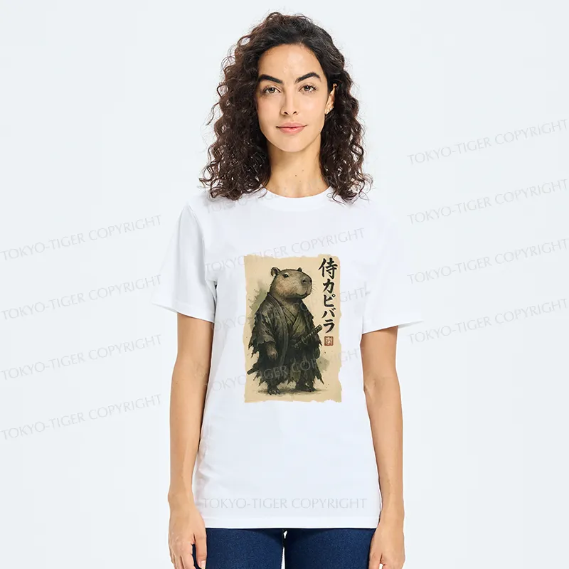 Tokyo-Tiger Capybara Samurai Classic T-Shirt