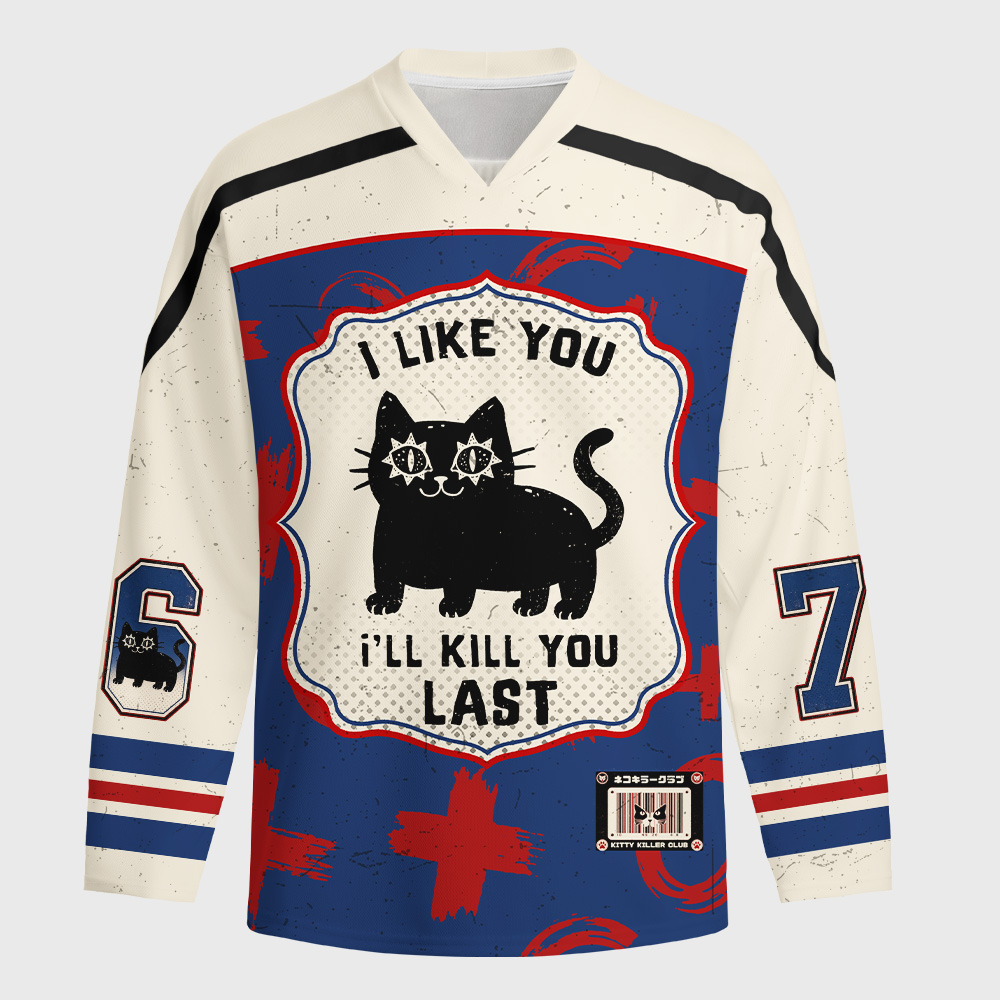 Tokyo-Tiger Killer Kitty Long-Sleeve Hockey Jersey