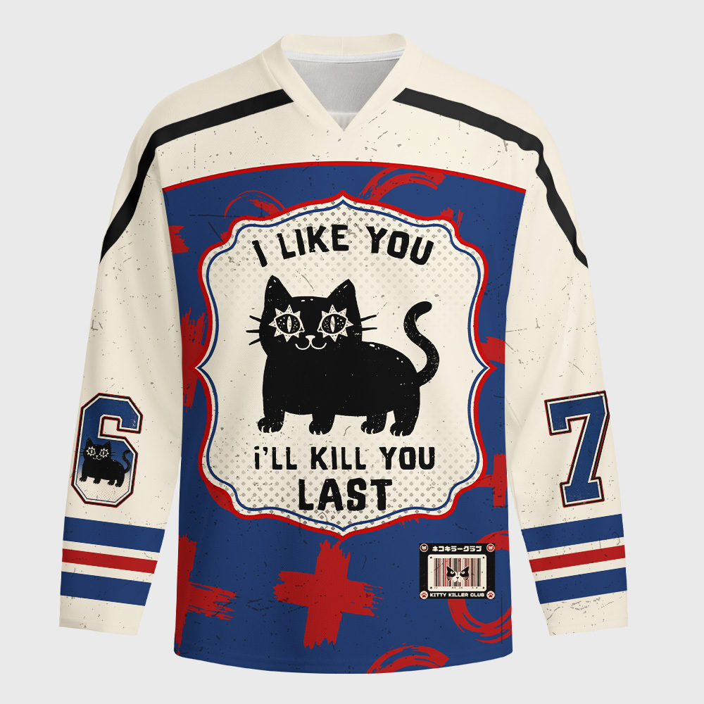 Tokyo-Tiger Killer Kitty Long-Sleeve Hockey Jersey
