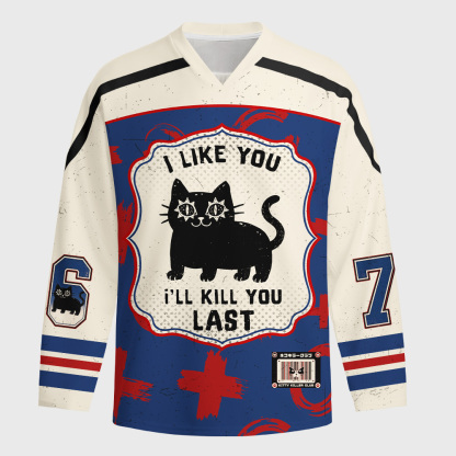 Tokyo-Tiger Killer Kitty Long-Sleeve Hockey Jersey