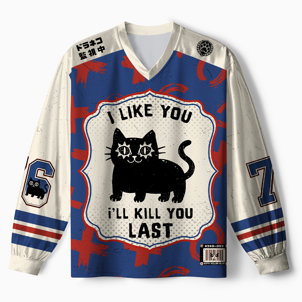 Tokyo-Tiger Killer Kitty Paneled Long Sleeve Jersey
