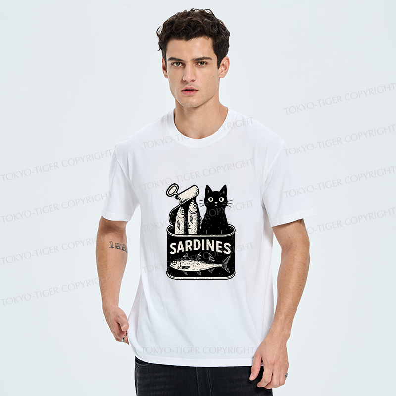 Tokyo-Tiger Cat And Canned Fish Classic T-Shirt