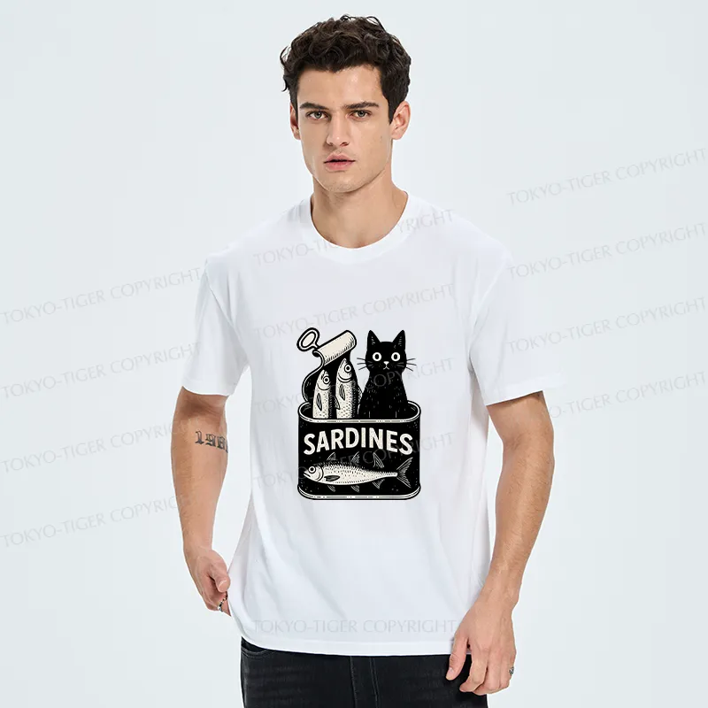 Tokyo-Tiger Cat And Canned Fish Classic T-Shirt