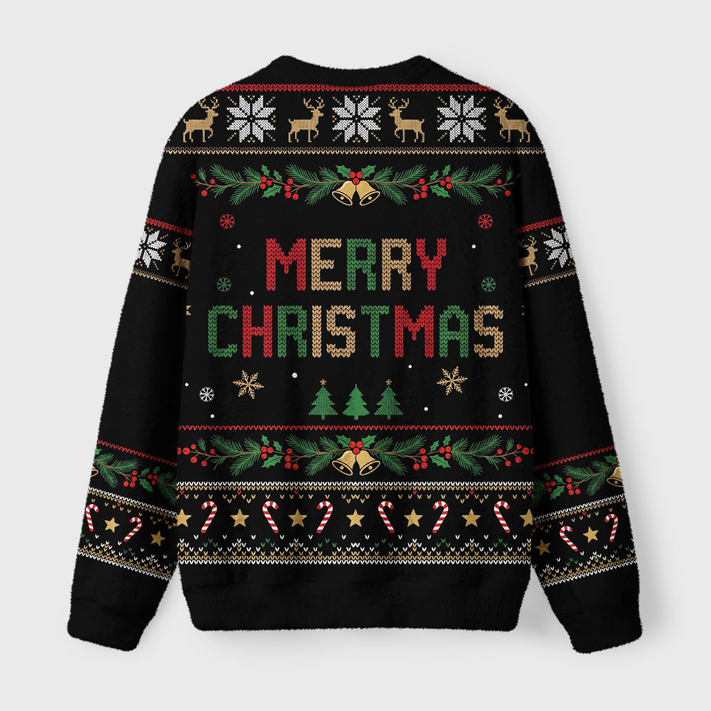 Tokyo-Tiger Crow Group Funny Meme Fuzzy Christmas Ugly Sweatshirt