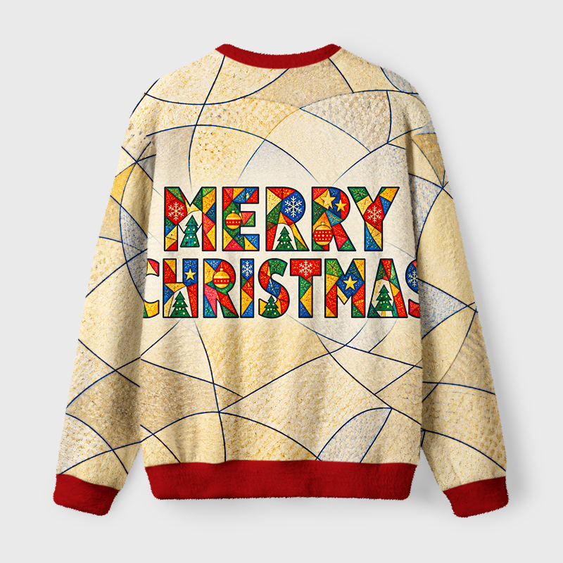 Tokyo-Tiger Abstract Cat Christmas Ugly Sweatshirt