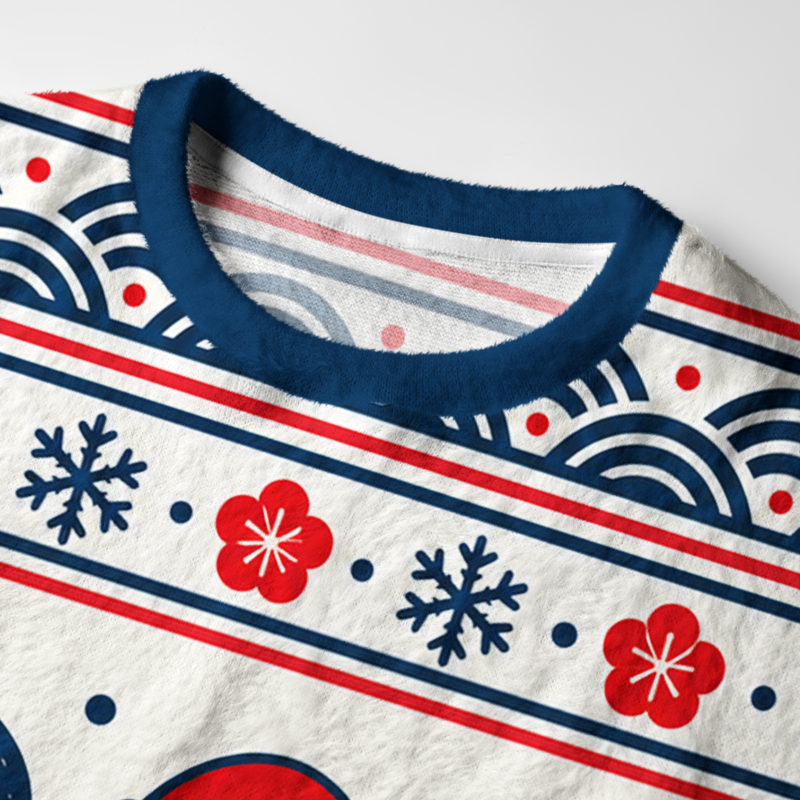 Tokyo-Tiger Octopus Gives A Gift Christmas Ugly Sweatshirt