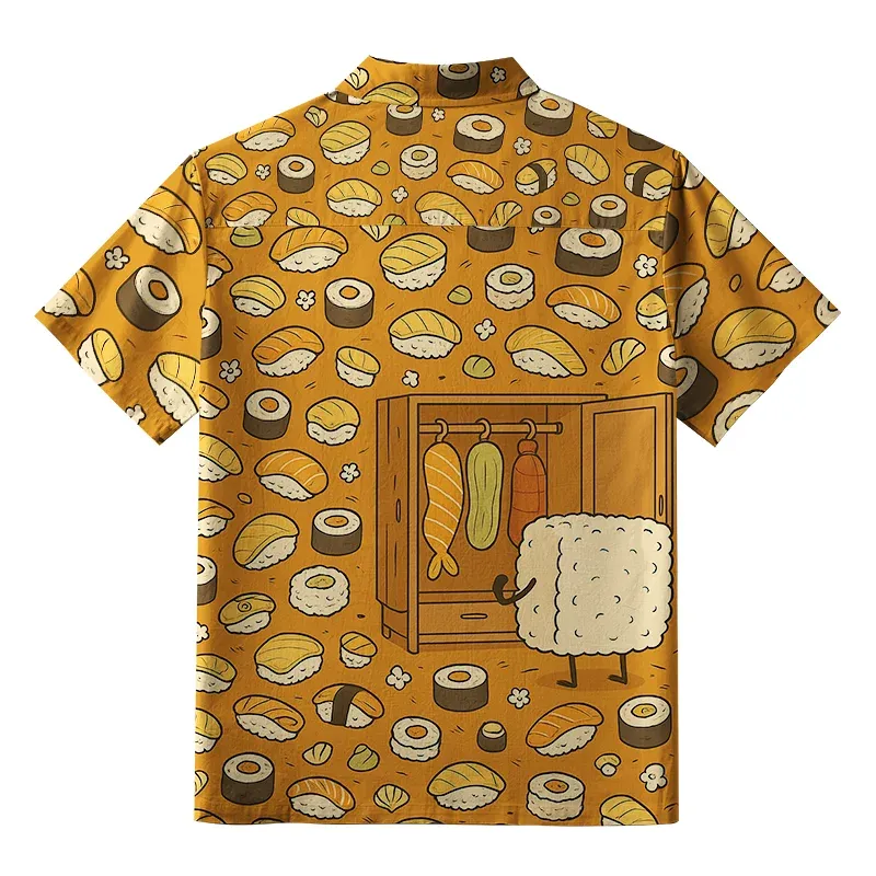 Tokyo-Tiger Sushi Clothes Selection Aloha Hawaiian Shirt