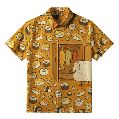 Tokyo-Tiger Sushi Clothes Selection Button-up Shirt