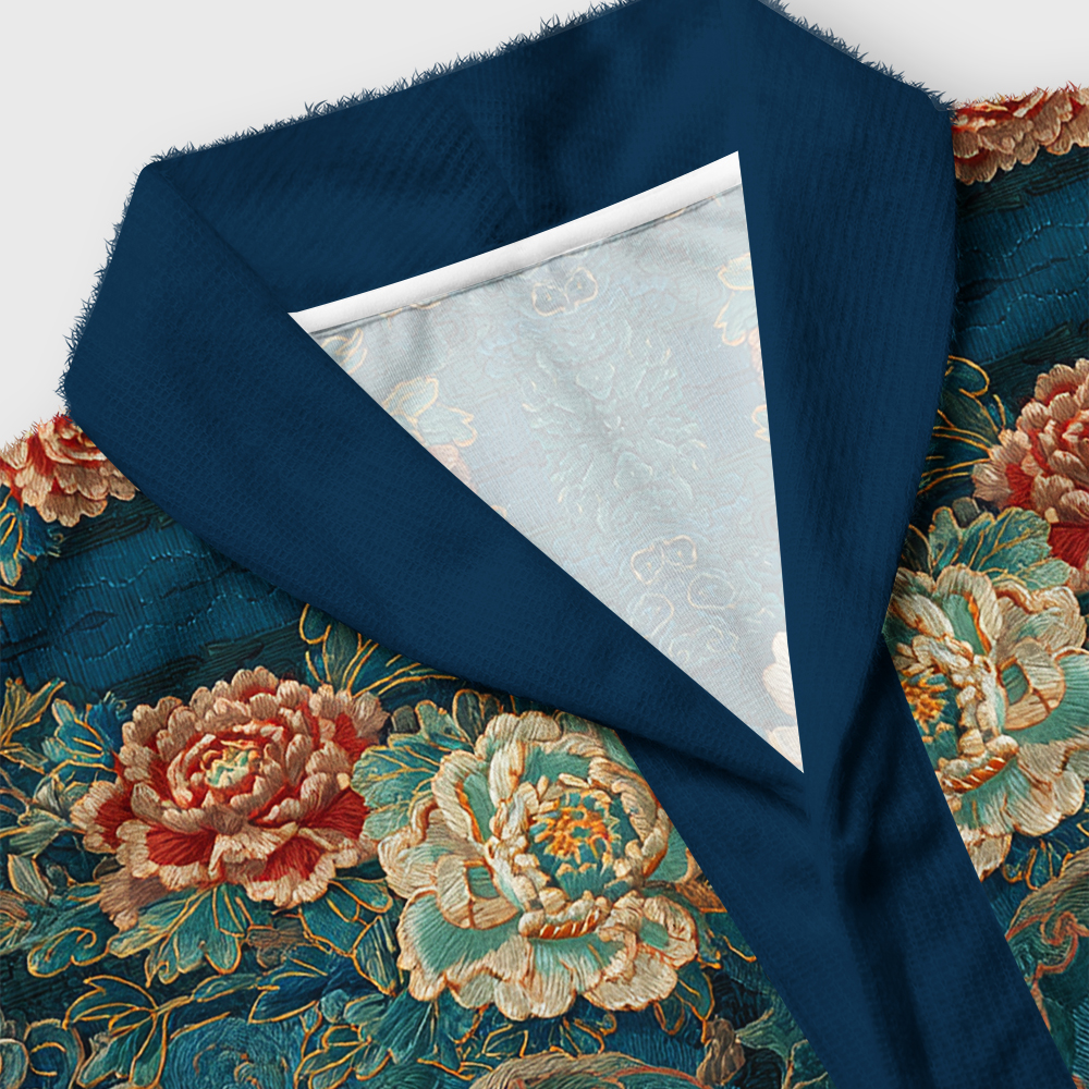 Tokyo-Tiger Imperial Tiger Tapestry Shawl Collar Cardigan
