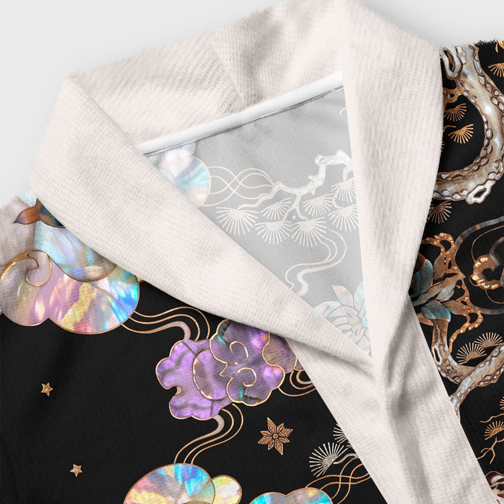 Tokyo-Tiger Celestial Tiger Rising Shawl Collar Cardigan