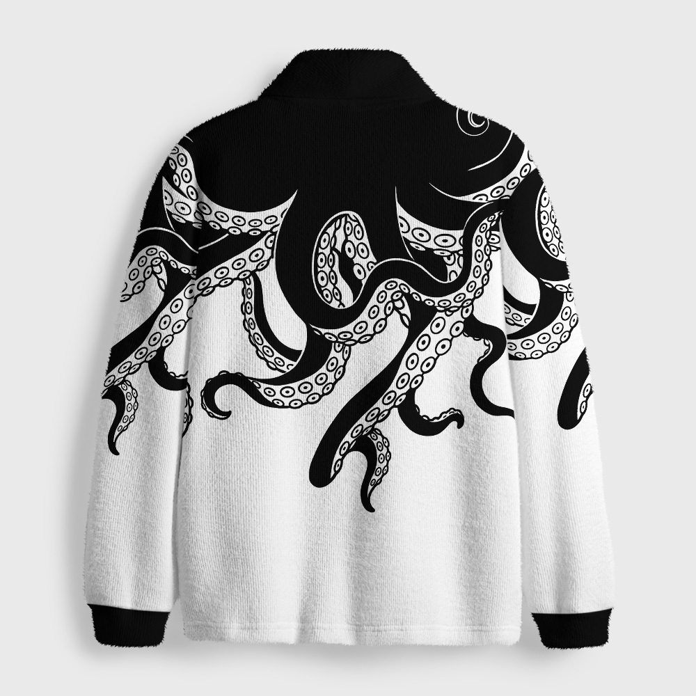 Tokyo-Tiger Abyss Octopus Shawl Collar Cardigan
