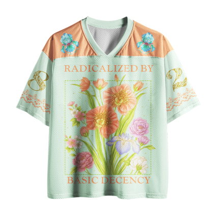 Tokyo-Tiger Compassion Inspired Wildflower Mesh Jersey