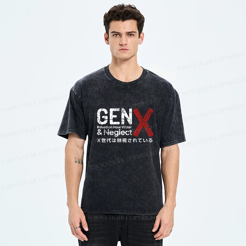 Tokyo-Tiger Neglected Generation X Washed T-Shirt