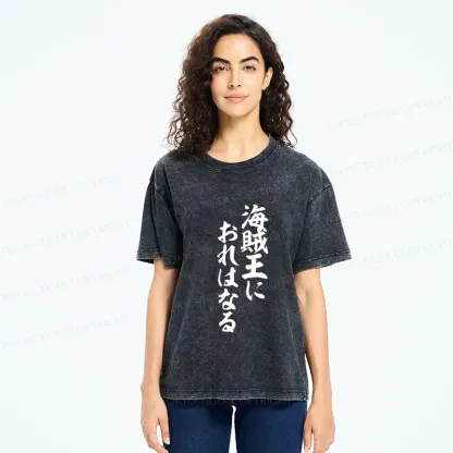 Tokyo-Tiger Funny Japanese Quotes Washed T-Shirt