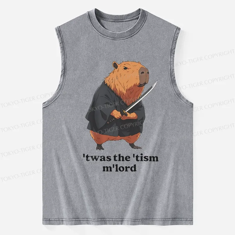 Tokyo-Tiger Focused Samurai Capybara Washed Tank