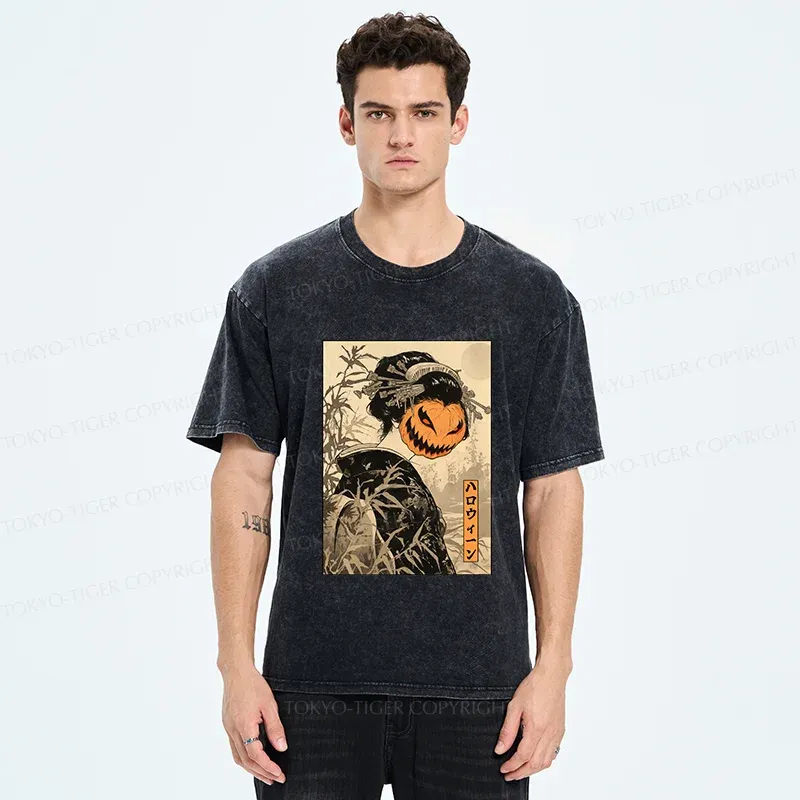 Tokyo-Tiger Horrible Geisha Washed T-Shirt