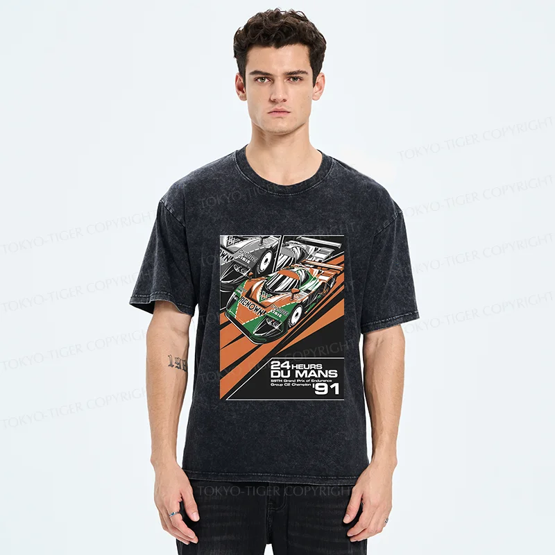 Tokyo-Tiger Cool Racing Washed T-Shirt