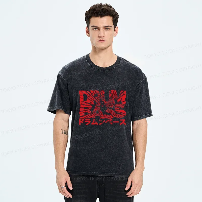 Tokyo-Tiger Broken DNB Washed T-Shirt