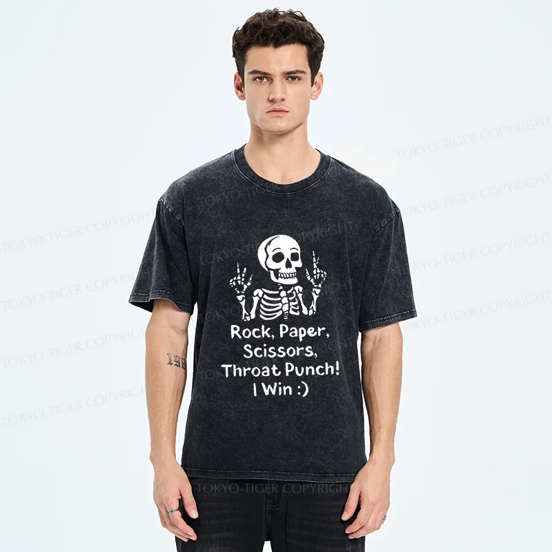 Tokyo-Tiger Winning Skeleton Washed T-Shirt