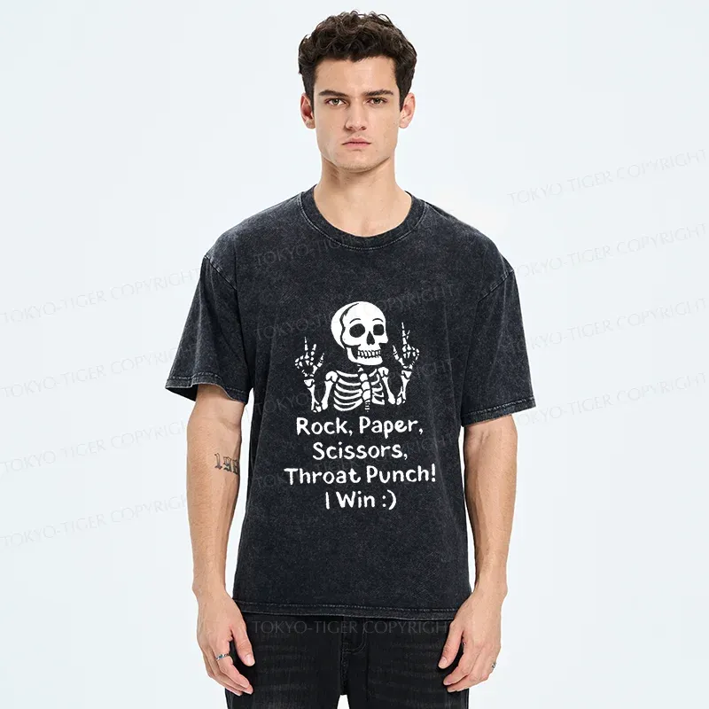 Tokyo-Tiger Winning Skeleton Washed T-Shirt