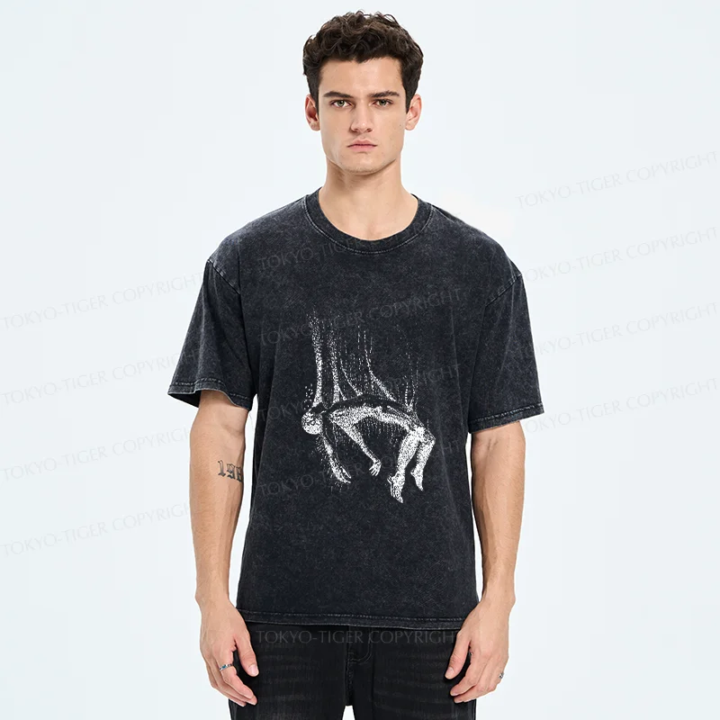 Tokyo-Tiger Lost And Wandering Soul Washed T-Shirt