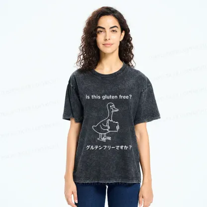 Tokyo-Tiger Avoid Gluten Product Washed T-Shirt