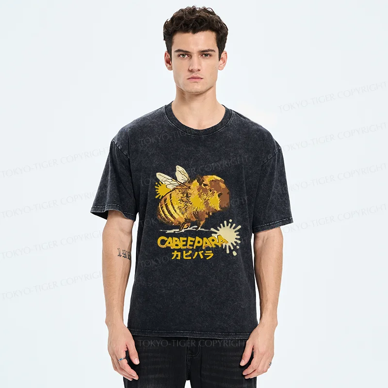 Tokyo-Tiger Cabeepara Washed T-Shirt