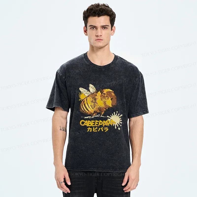 Tokyo-Tiger Cabeepara Washed T-Shirt