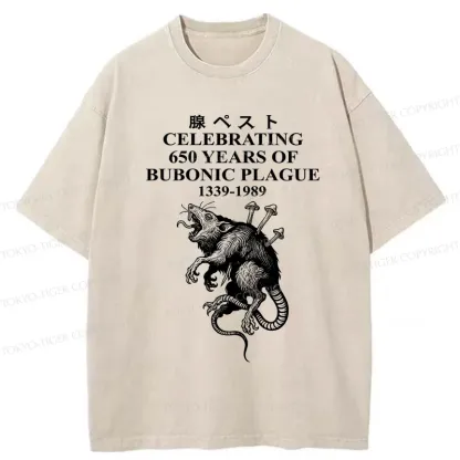 Tokyo-Tiger Black Death Japan Washed T-Shirt