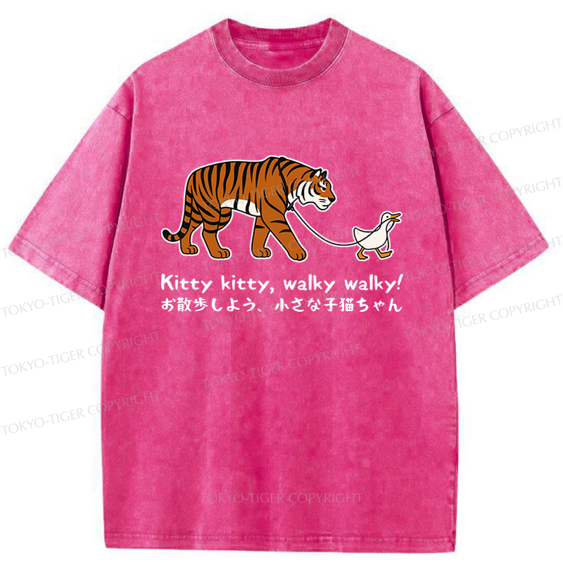 Tokyo-Tiger Funny Tiger and Goose Walk Meme T-Shirt 