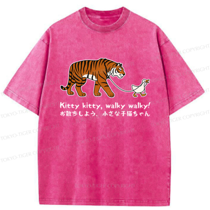 Tokyo-Tiger Funny Tiger and Goose Walk Meme T-Shirt 