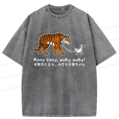 Tokyo-Tiger Funny Tiger and Goose Walk Meme T-Shirt 