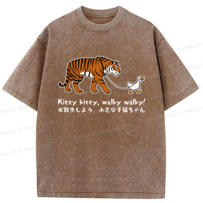 Tokyo-Tiger Funny Tiger and Goose Walk Meme T-Shirt 