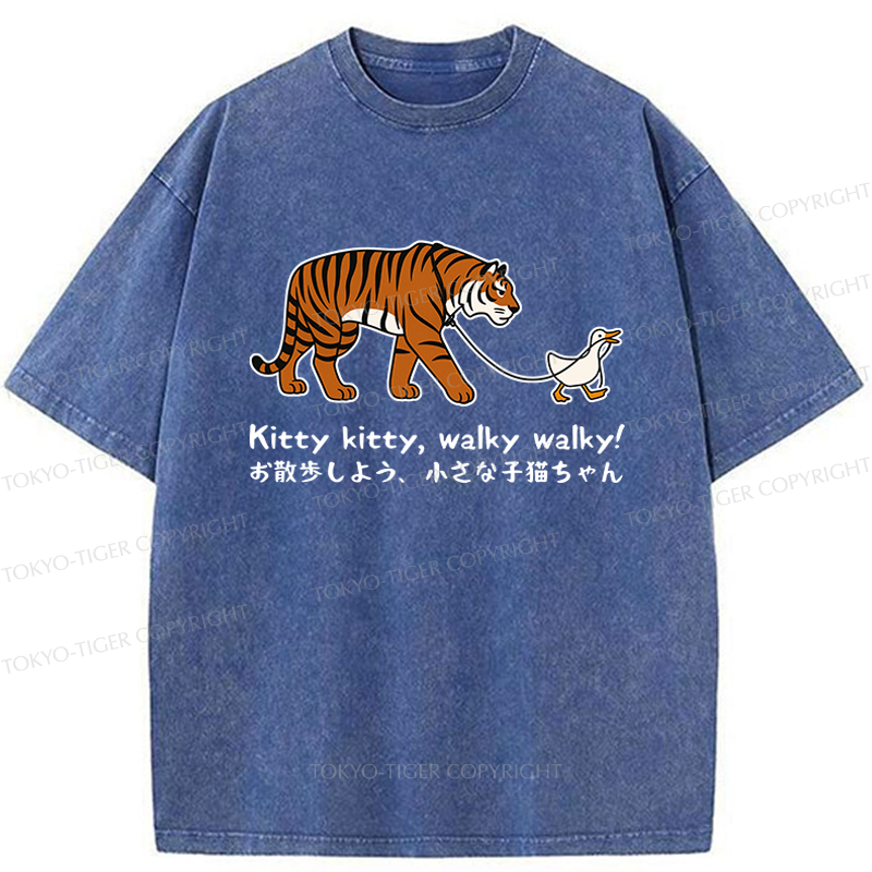 Tokyo-Tiger Funny Tiger and Goose Walk Meme T-Shirt 
