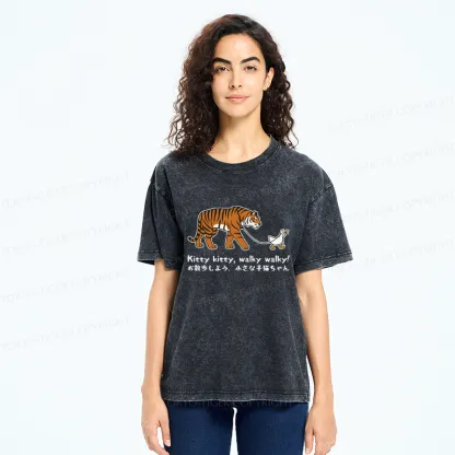 Tokyo-Tiger Funny Tiger and Goose Walk Meme T-Shirt 