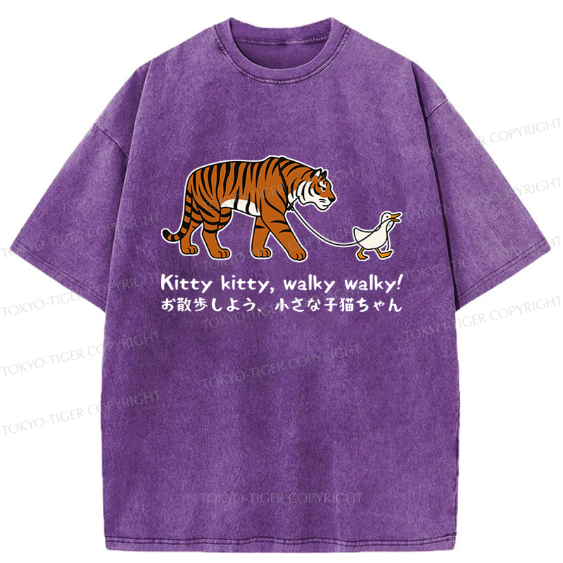 Tokyo-Tiger Funny Tiger and Goose Walk Meme T-Shirt 