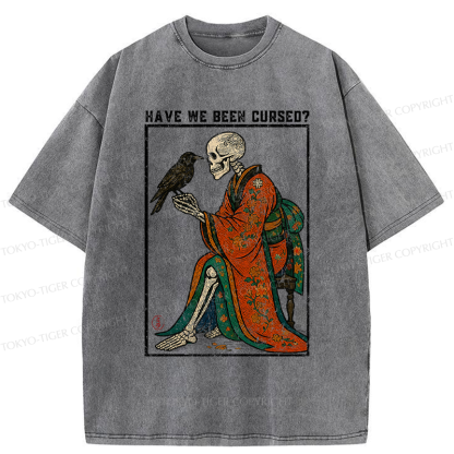 Tokyo-Tiger Crow Skeleton Ukiyoe funny meme Halloween T-Shirt 