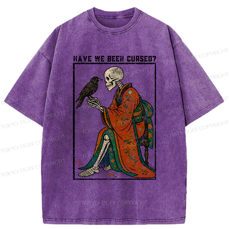 Tokyo-Tiger Crow Skeleton Ukiyoe funny meme Halloween T-Shirt 