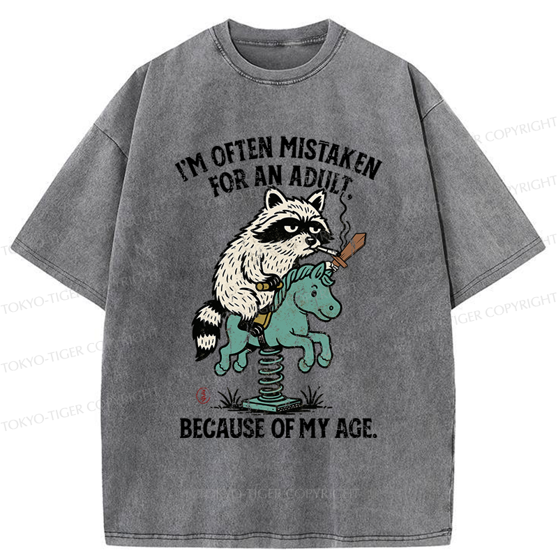 Tokyo-Tiger funny Raccoon and Horse meme T-Shirt 