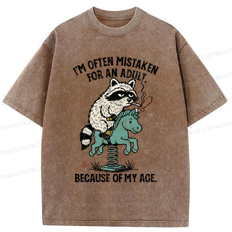 Tokyo-Tiger funny Raccoon and Horse meme T-Shirt 