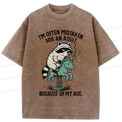 Tokyo-Tiger funny Raccoon and Horse meme T-Shirt 
