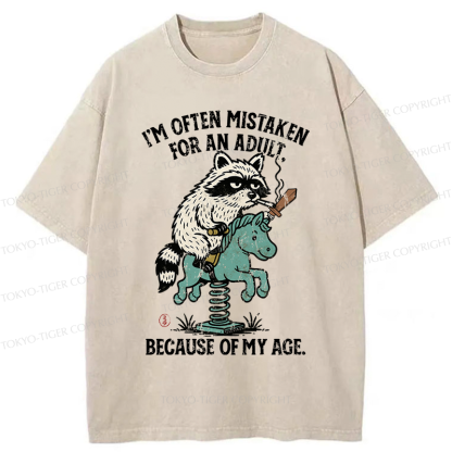 Tokyo-Tiger funny Raccoon and Horse meme T-Shirt 