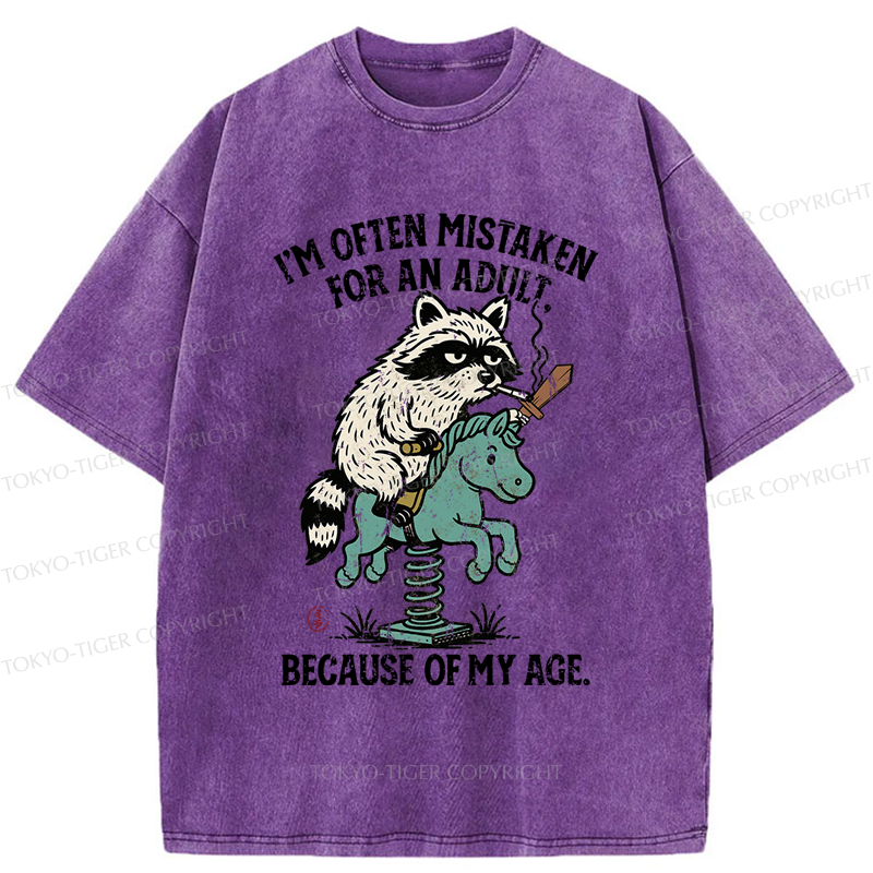 Tokyo-Tiger funny Raccoon and Horse meme T-Shirt 