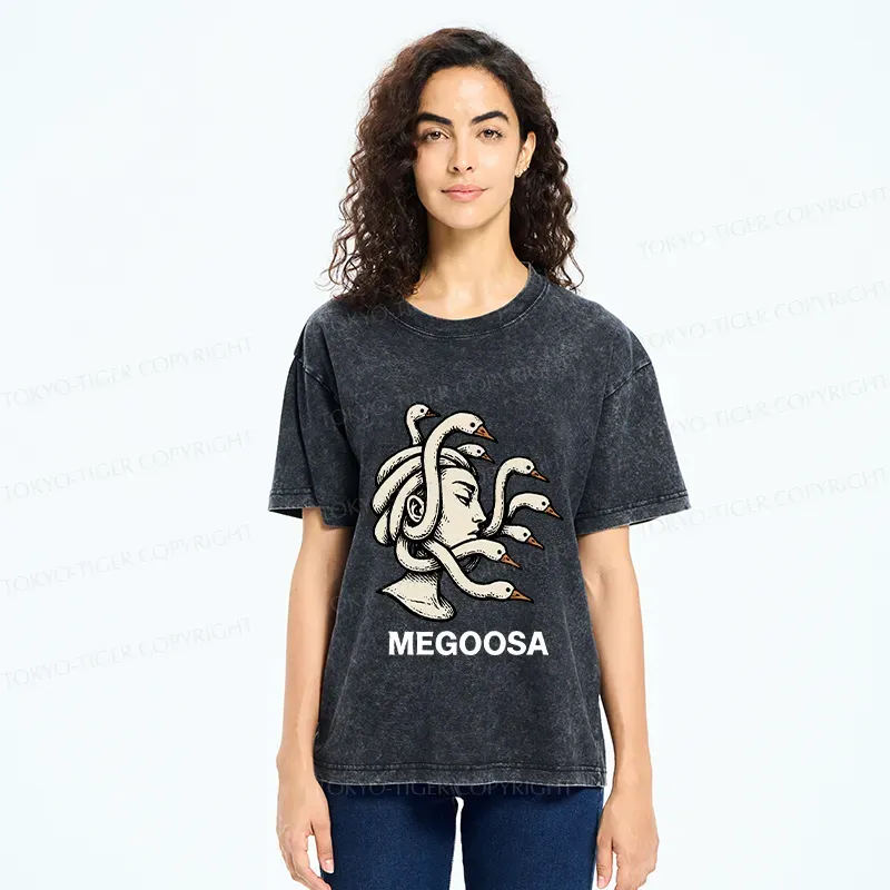 Tokyo-Tiger Legendary Goose Washed T-Shirt