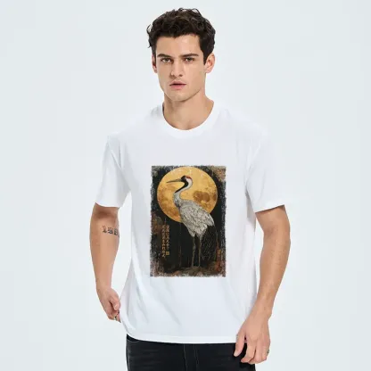 Tokyo-Tiger Vintage Japanese Crane Kanji Classic T-Shirt