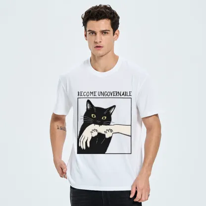 Tokyo-Tiger Black Cat Biting Classic T-Shirt