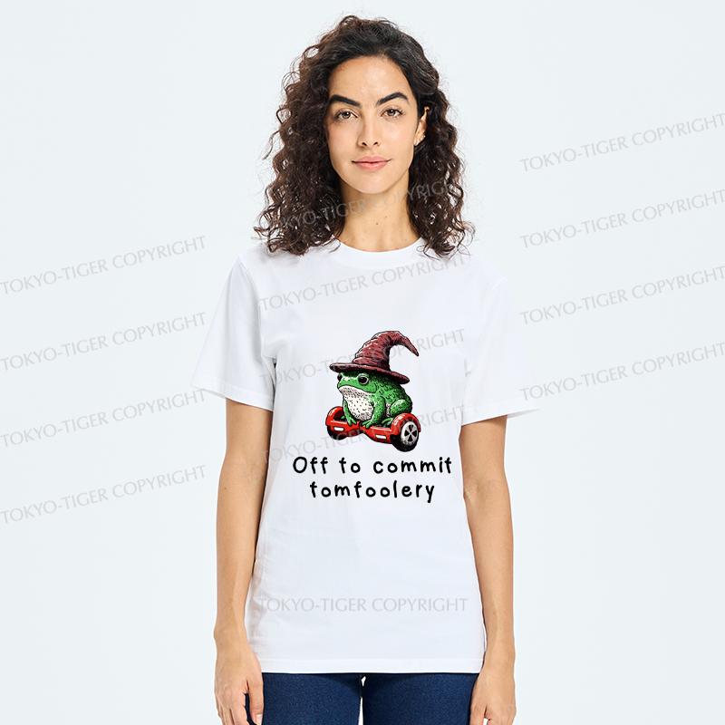 Tokyo-Tiger Japanese Frog Riding A Balance Scooter Classic T-Shirt