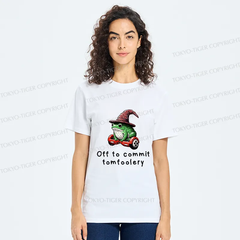 Tokyo-Tiger Japanese Frog Riding A Balance Scooter Classic T-Shirt
