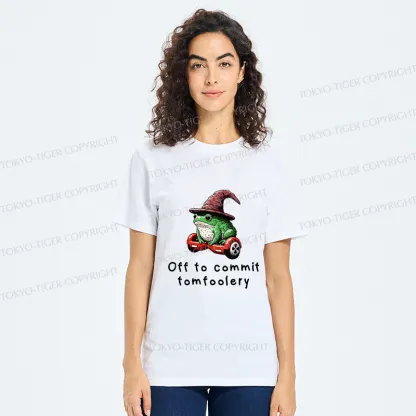 Tokyo-Tiger Japanese Frog Riding A Balance Scooter Classic T-Shirt