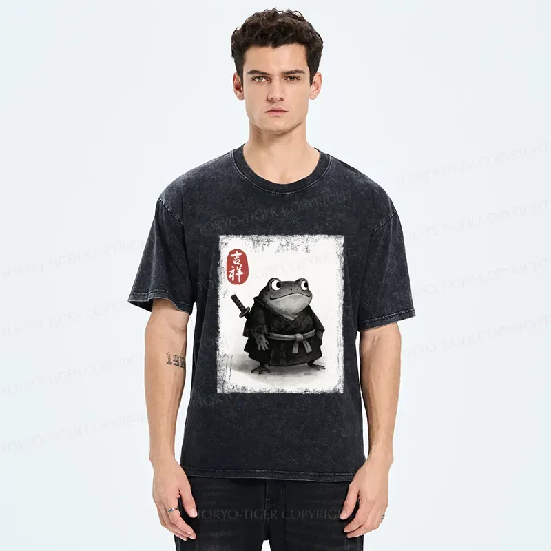 Tokyo-Tiger Blade of the Frog: A Samurai's Tale Washed T-Shirt
